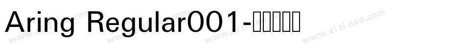 Aring Regular001字体转换